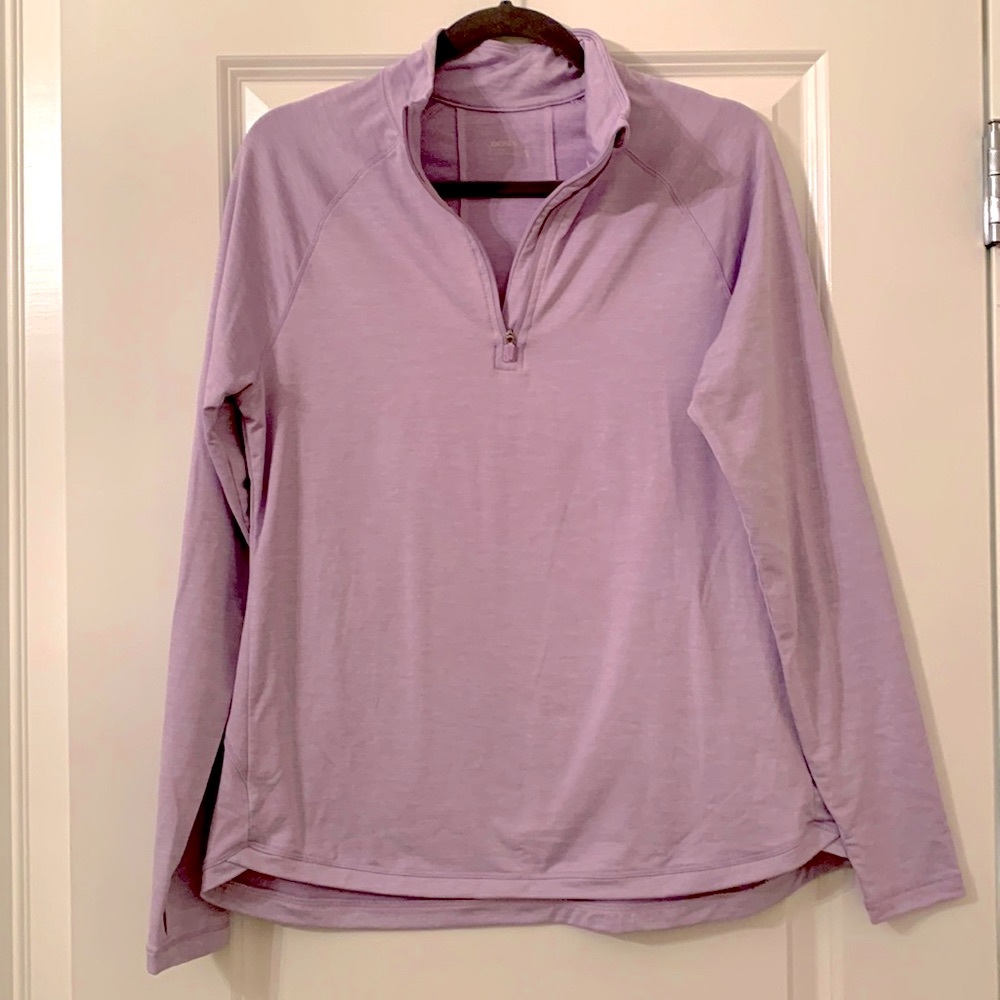 NWOT Women’s Jockey Quarter Zip Purple Athletic Top Sz M